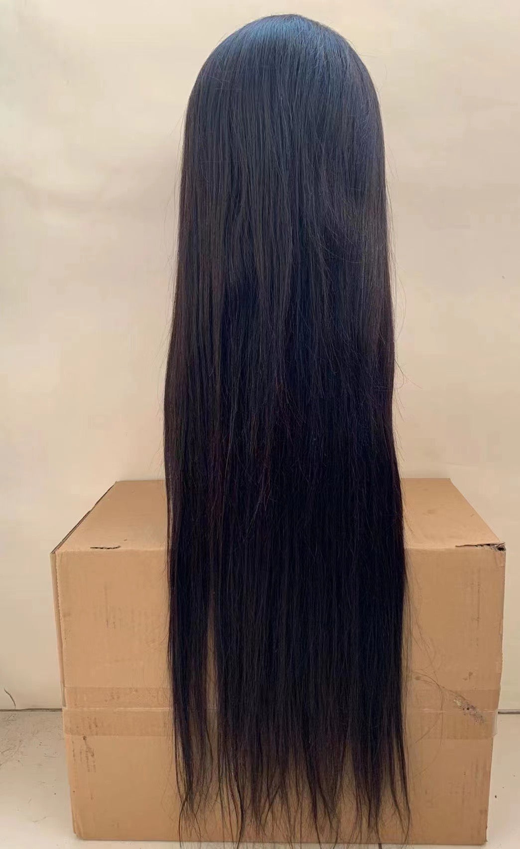 Straight 13×4 Lace Wig -180% 210% Density Natural Black Human Hair